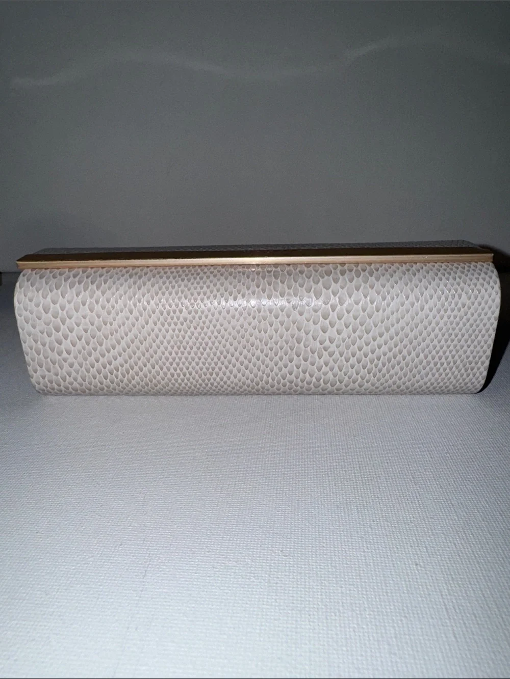 Jimmy Choo Faux Snakeskin Eyeglasses Case